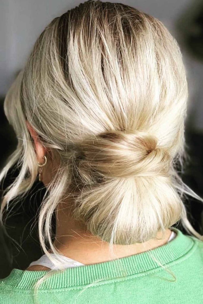 Sleek Low Knot Bun