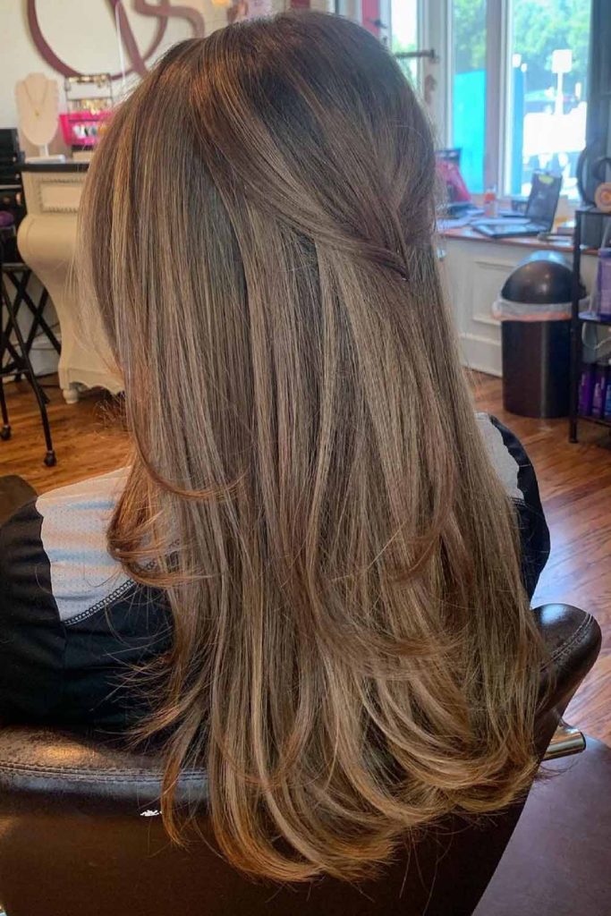 Caramel Highlights Cascading Layers