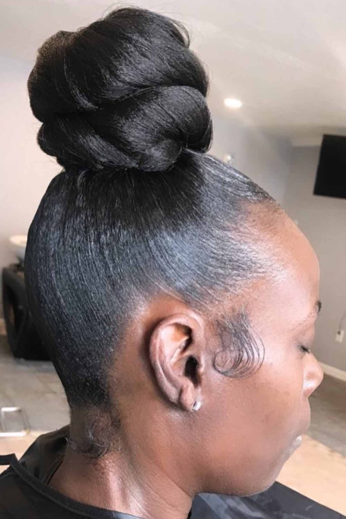 Elegant High Braided Bun